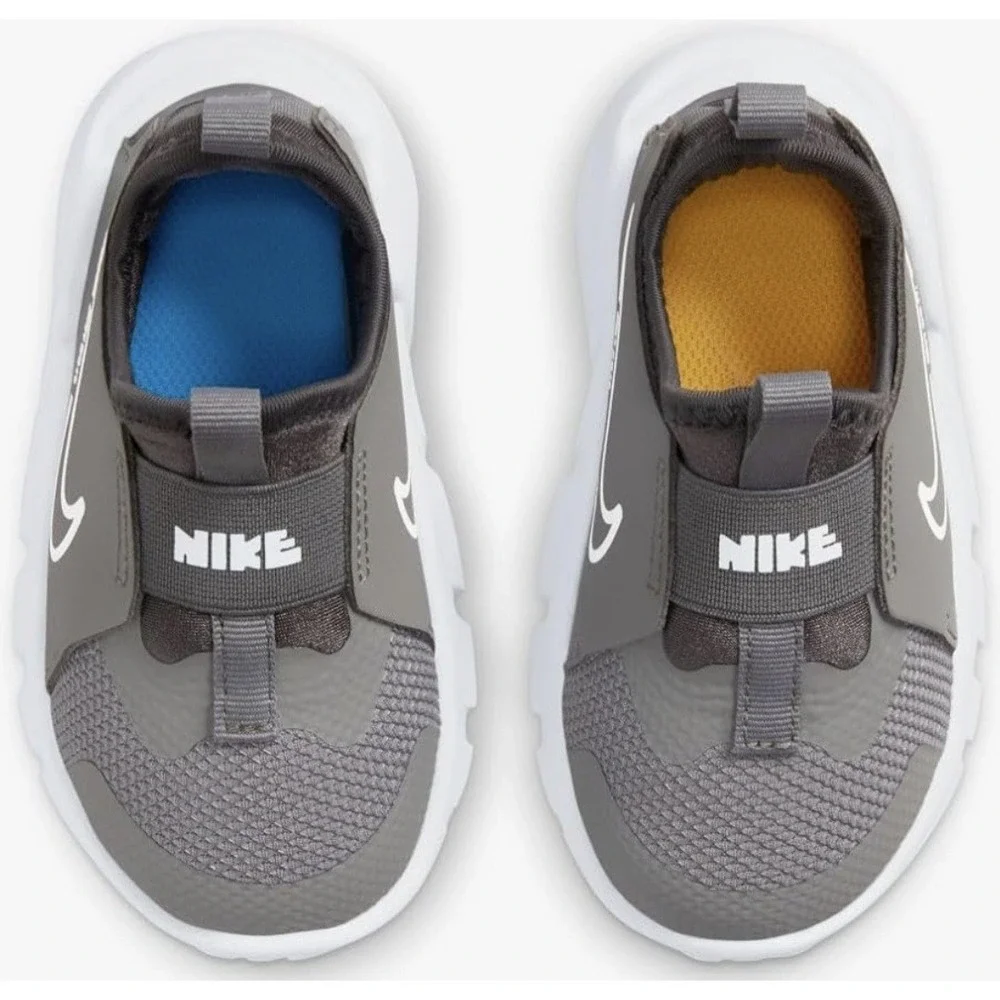 NIKE Flex Runner 2 Gray Size 5C Toddler Kids Slip-On Shoe NEW